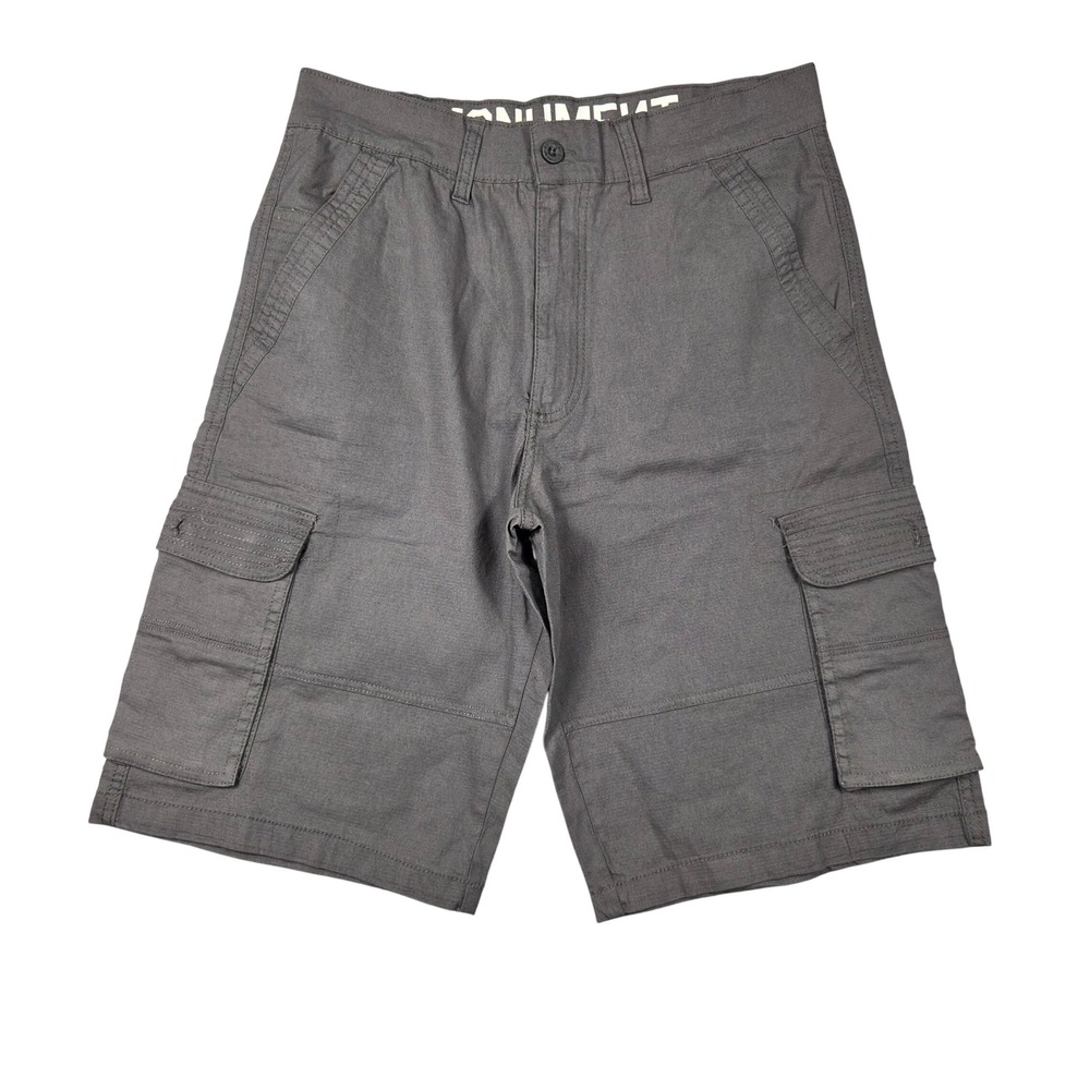 Monument Cargo Shorts Mens 30 Gray Excellent Stretch Cotton Utility Pockets